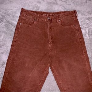 American Eagle Brown Corduroy Mom Pants